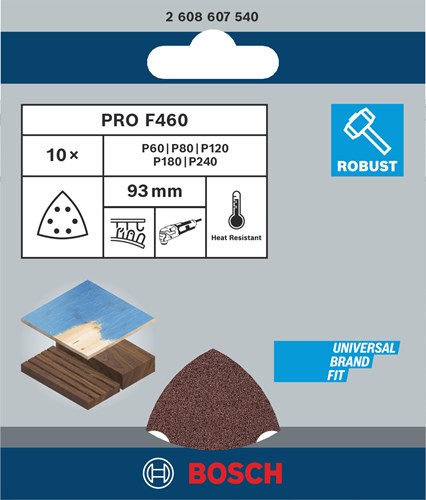 Bosch accessoires schuurbladen set 1 (10 stuks) | 2608607540 - 2608607540