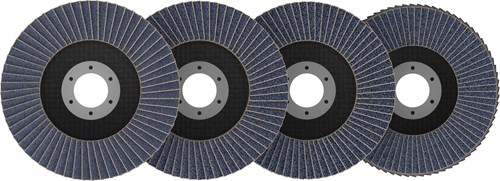 Bosch accessoires x451 lamellenschuurschijfset | 115 x 22,23 mm | g40; 60; 80; 120 | t27 | 15 stuks - 2608626165