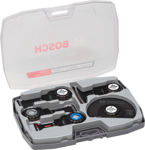 Bosch accessoires bosch professional multifunctioneel gereedschap accessoires zaagset 5-delig ( 2608669093 ) starlock + koffer