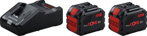 Bosch blauw 2 x procore18v 12.0ah + 1 x gal 18v-160 | accuset - 1600a02t5w
