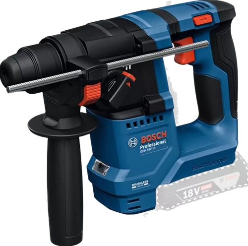 Bosch blauw gbh 18v-18 accu-boorhamer | zonder accu's en lader - 0611927000