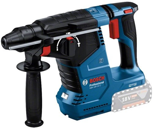 Bosch blauw gbh 18v-24c professional accu boorhamer | sds-plus | zonder accu en lader - 0611923000