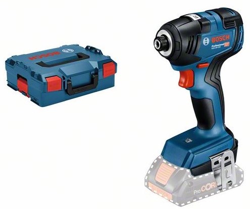 Bosch blauw bosch professional gdr 18v-200 accu slagschroevendraaier 200nm 18v basic body in l-boxx - 06019j2106