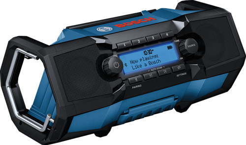 Bosch blauw gpb 18v-3sc accuradio | fm, dab+ en bluetooth | zonder accu's en lader - 06014a3300