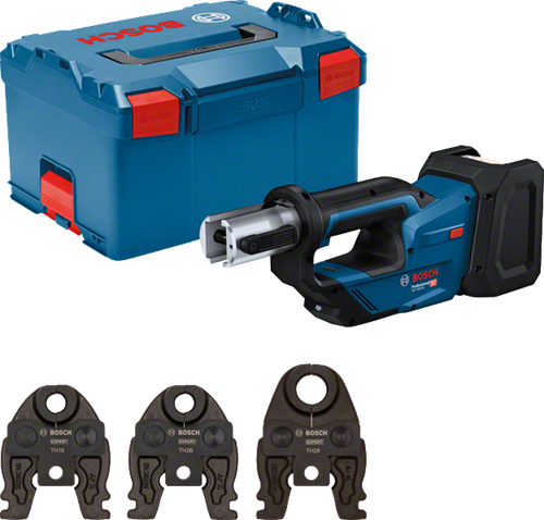 Bosch blauw gpt 18v-19 accu perstang | 3 persbekken th | zonder accu's en lader in l-boxx - 06019m2004