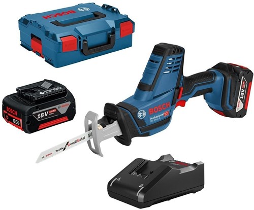 Bosch blauw gsa 18 v-li c professional accu reciprozaag 5.0 ah | in l-boxx - 06016a5002
