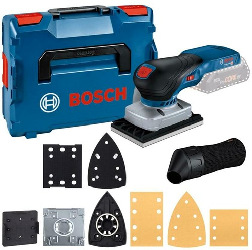 Bosch blauw bosch professional gss 18v-13 accu - vlakschuurmachine - basic body + accessoires in l-boxx - 06019l0101