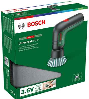 Bosch groen accureinigingsborstel universalbrush | set (1x 1.5ah accu + lader) - 06033e0002