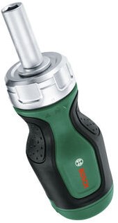 Bosch groen compacte bit-ratelschroevendraaier + 6 bits - 1600a032uy