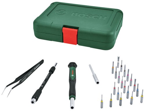 Bosch groen precisieschroevendraaierset | 24-delig - 1600a039ht