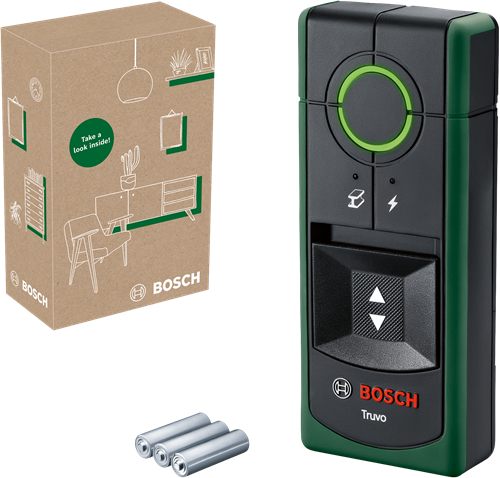 Bosch groen truvo detector | inclusief batterijen - 06036812z0