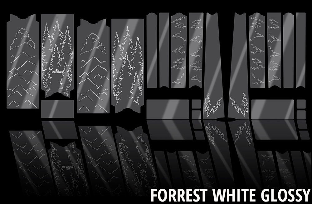 Unleazhed unscratch - frame protection film gravelbike bpg01 forest white | forest white glossy