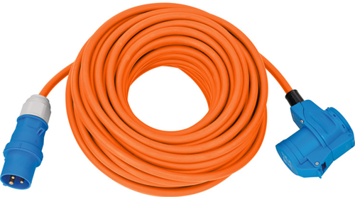 Brennenstuhl cee verlengsnoer ip44 voor camping maritime 25m oranje h07rn-f 3g2,5 cee-stekker, haakse koppeling 2 - 1167650525