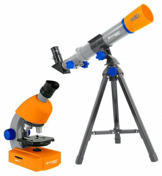 telescoop en microscoop junior 35 cm oranje