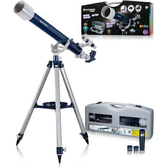 telescoop junior 69 cm aluminium blauw grijs 12-delig