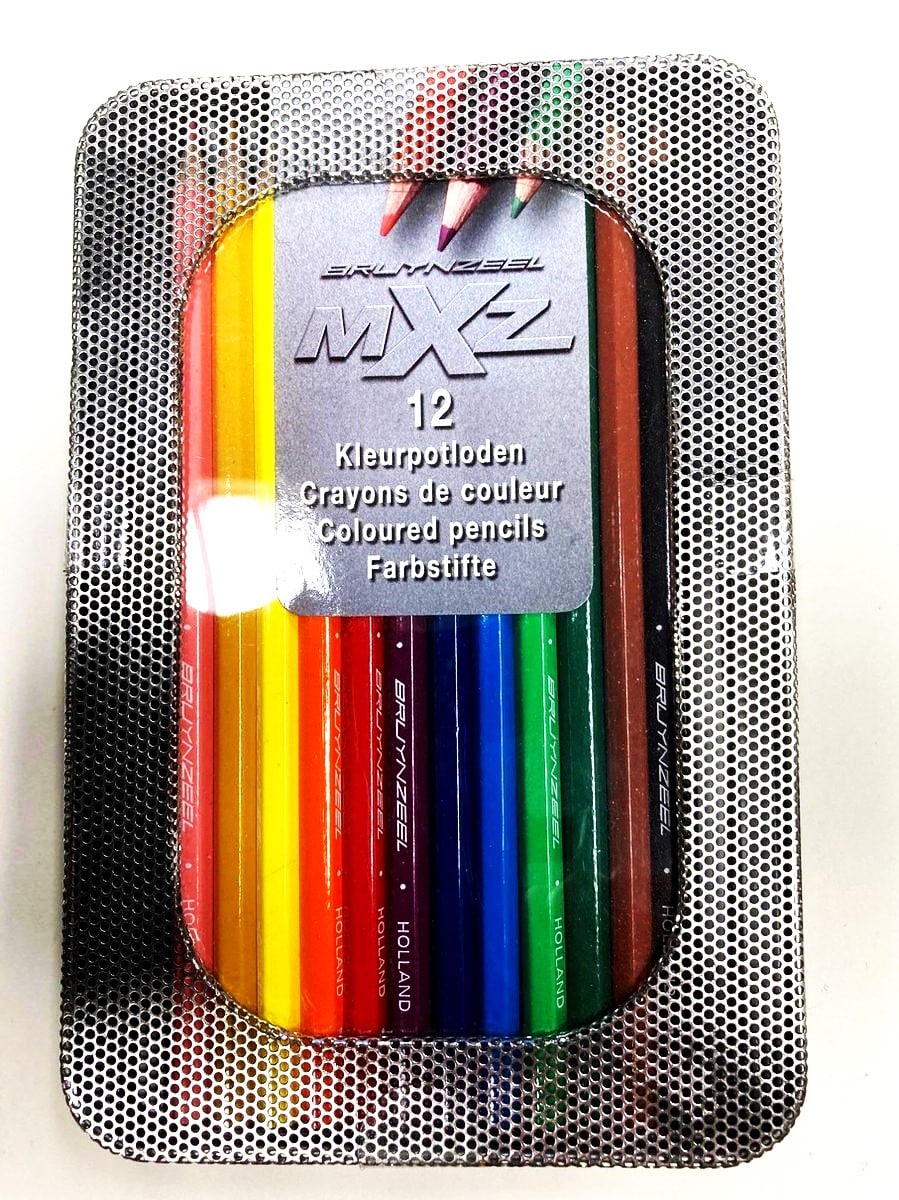 Bruynzeel 12 mxz kleurpotloden in blik