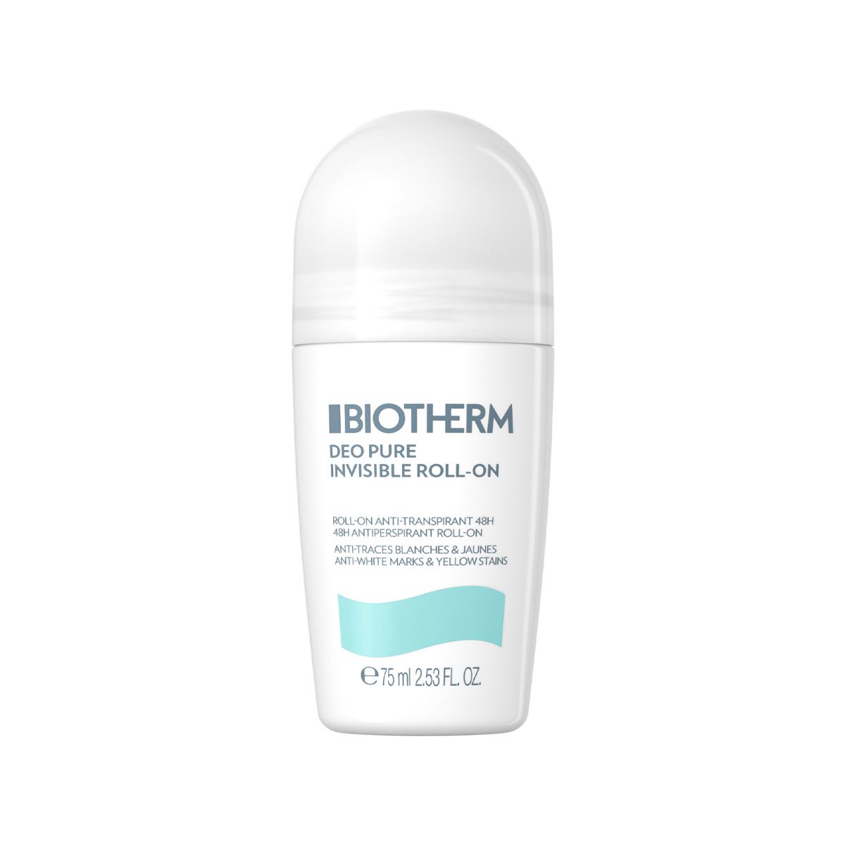 Biotherm deo pure invisible roll-on 48h 75ml dames