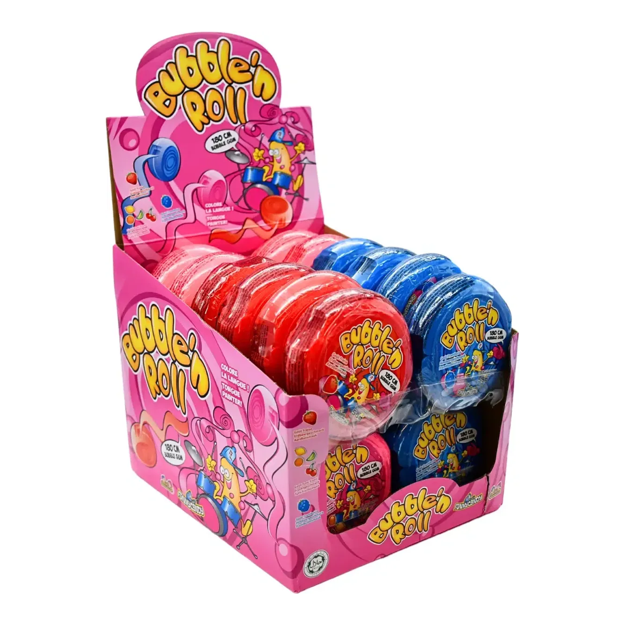 Funny candy bubble 'n roll (24x 58gr)