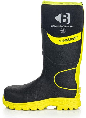 Buckbootz werklaars bbz8000 s5 zwart geel | zwart geel | maat 39 - 00.176.111.39