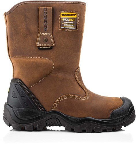Buckbootz werkschoen buckshot werklaars bsh010 s3 | zwart | maat 44 - 00.176.069.44