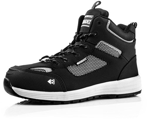 Buckbootz werkschoen largobay sneaker mid baz s1p esd zwart | zwart | maat 40 - 00.176.063.40