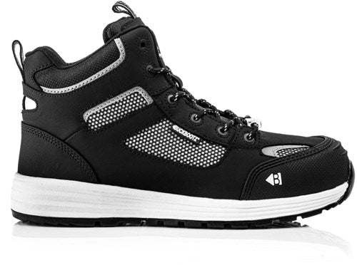 Buckbootz werkschoen largobay sneaker mid baz s1p esd zwart | zwart | maat 42 - 00.176.063.42