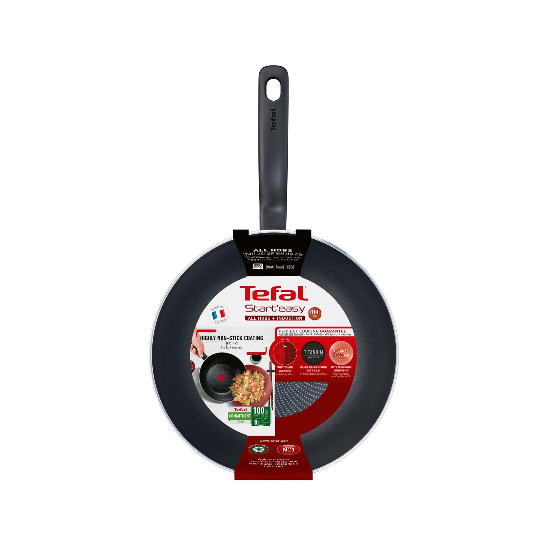 Tefal start'easy wokpan 28cm