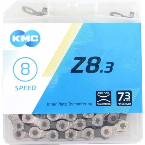 chaîne Z8.3 1 2-3 32 pouces 114 maillons 6 7 8S argent