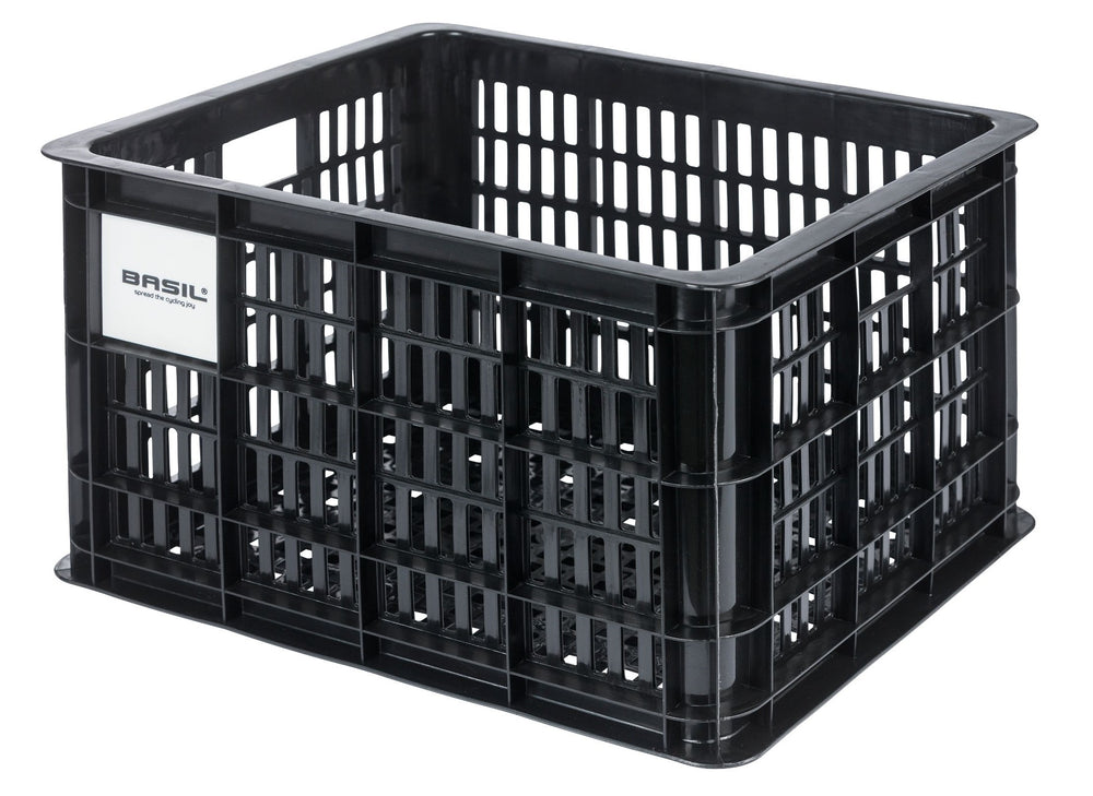 Basil 21146 fietskrat m gerecycled kunststof mik 29,5l zwart