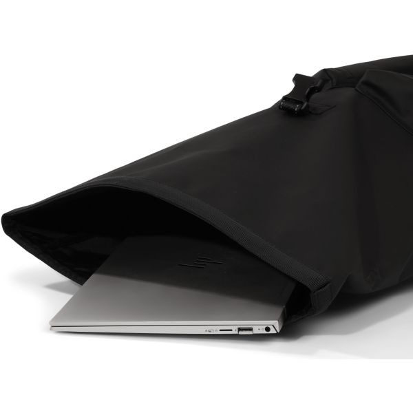Dutchperfect urbanproof fietstas rolltop up recycle 20l zwart