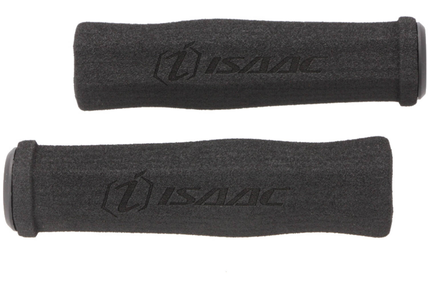 Isaac - grips foam zwart isaac logo