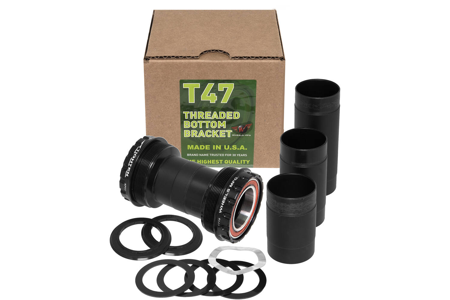 Wielen fabrikant - trapas t47 buitenboordmotor sram 22 24mm acb zwart