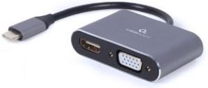 Enzo cablexpert usb-c naar hdmi + vga adapter kabel 15cm - 9530408