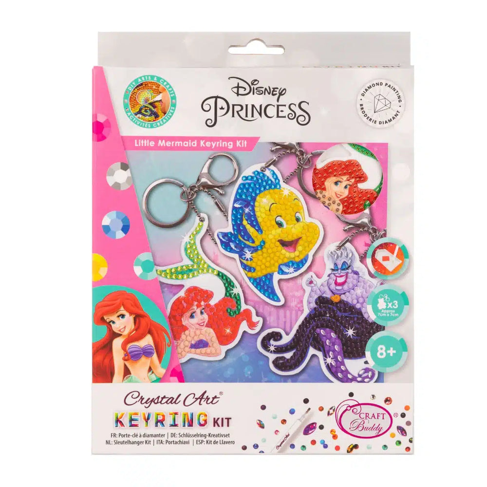 Brandunit diamant schilderij - disney apos;s kleine zeemeermin sleutelhangers