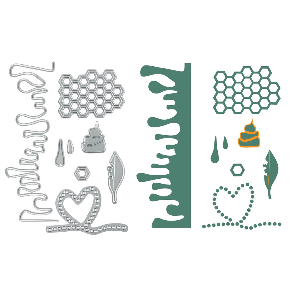 Vaessen creative • snij- en embossingmallen by carla creates zoom 6st.