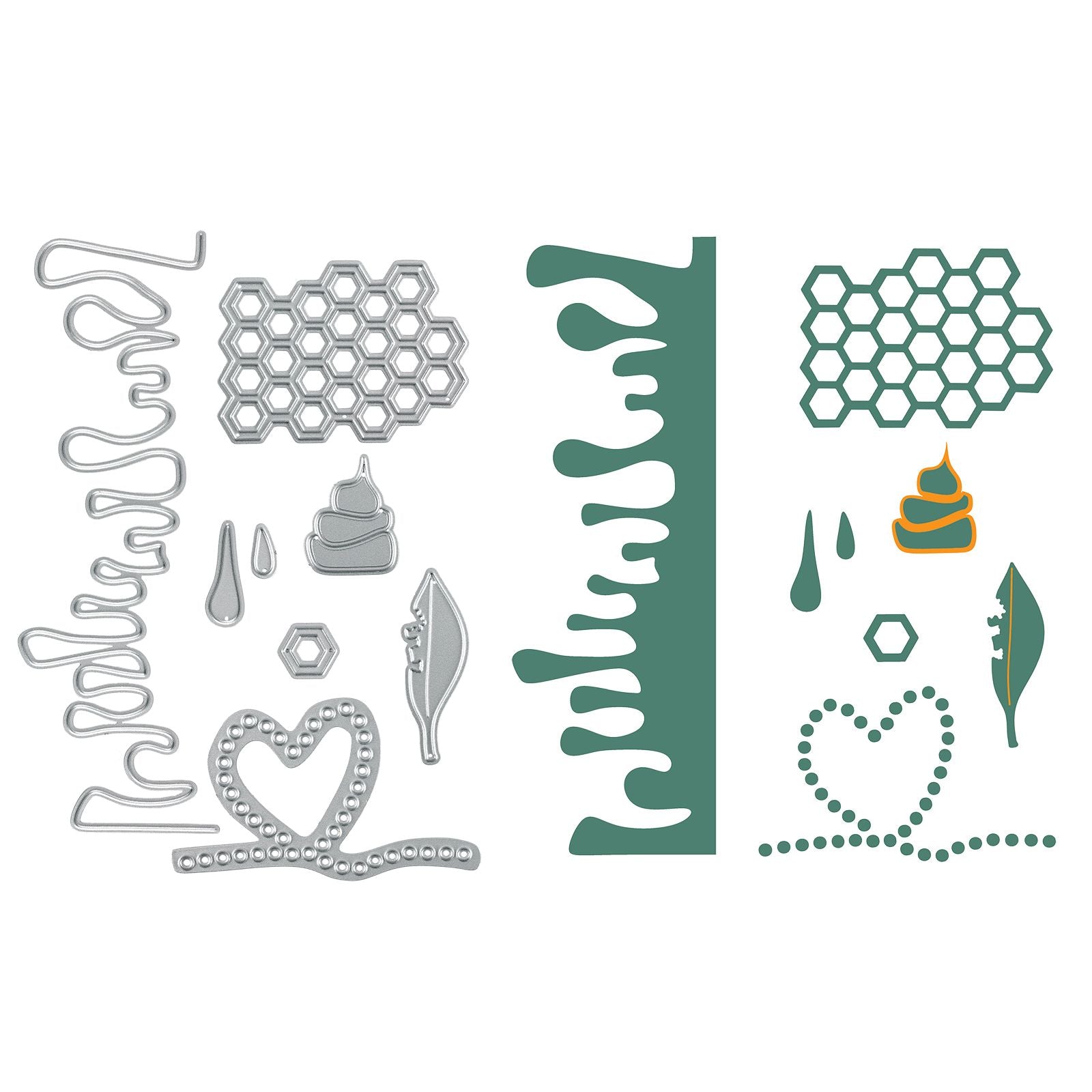 Vaessen creative • snij- en embossingmallen by carla creates zoom 6st.