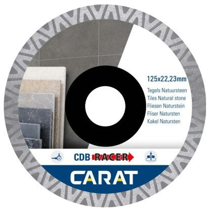 Carat diamantzaag tegels natuursteen ø125x22,23mm cdbm racer