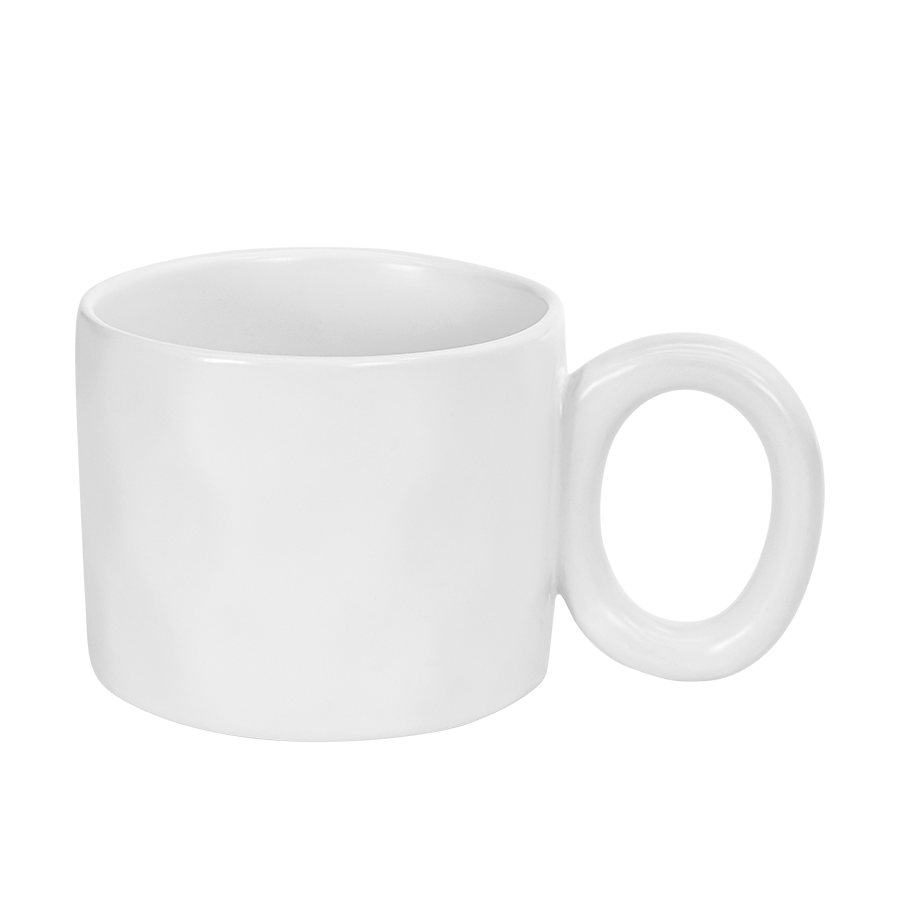 Cark mok matte wit 380ml ø10x8cm