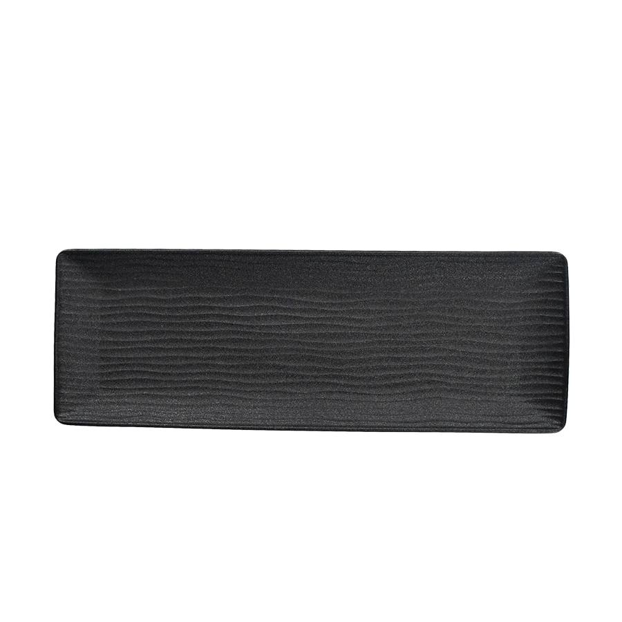 Cark serveerschaal ripple black 38x13cm