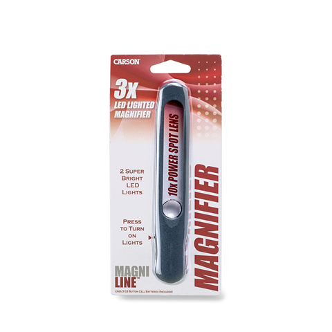 Carson leesliniaal magniline mt-25 met led en spotlens 3x160mm