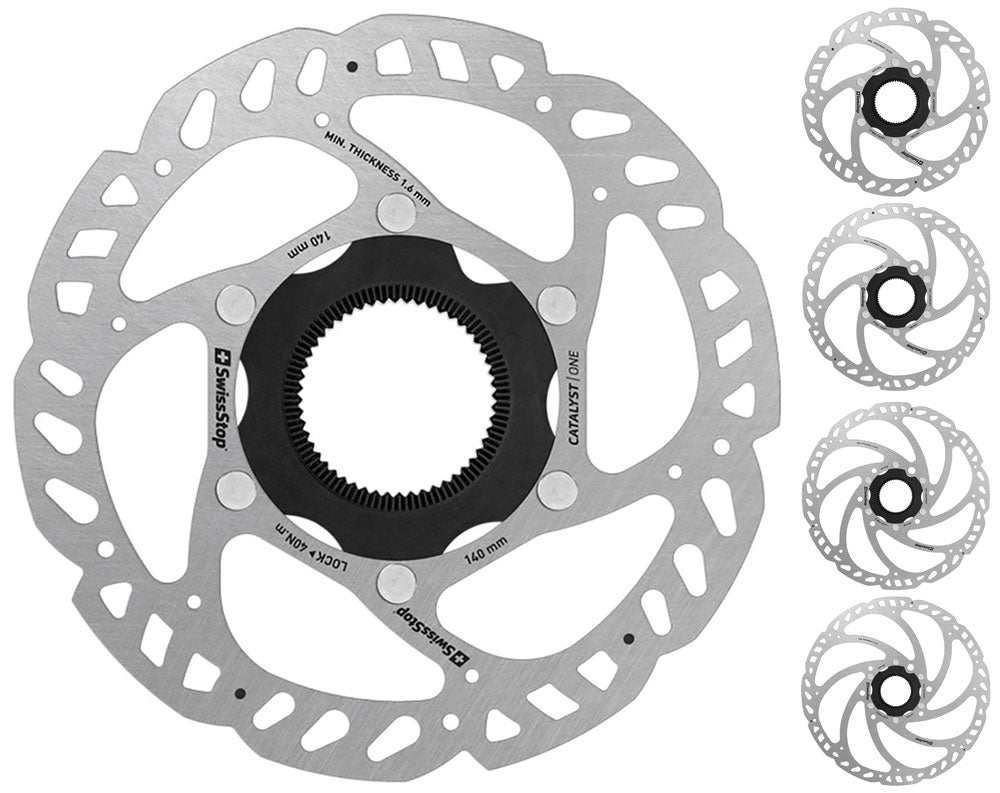 Swissstop - remschijf katalysator één centerlock 140mm