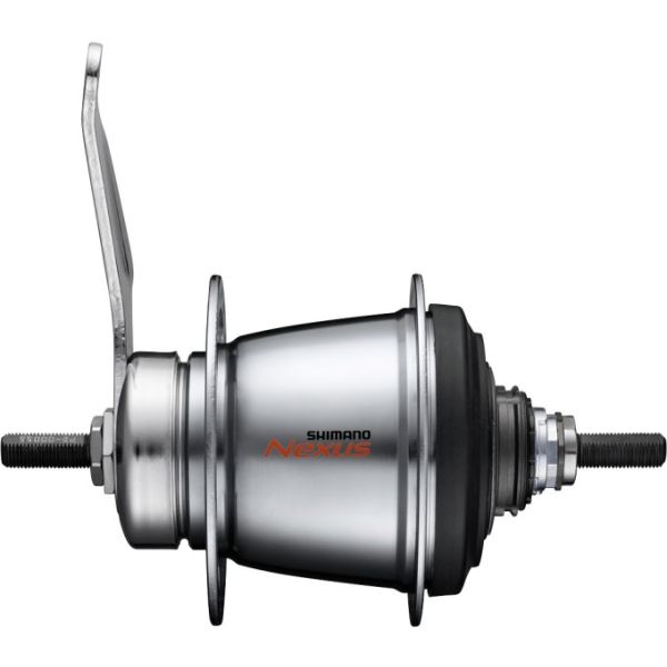 Shimano versnellingsnaaf 7 speed nexus 7 sg-c30017 met terugtraprem - 36 gaats - zilver