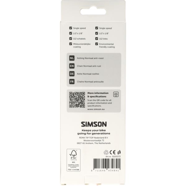 Simson ketting normaal anti-roest