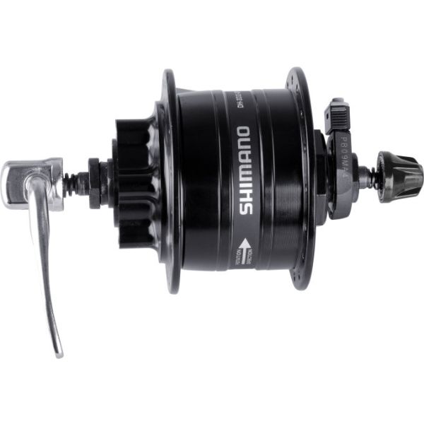 Shimano dynamonaaf 32 gaats hd-3d32 3 watt - voor 6-bouts remschijf - snelspanner - zwart