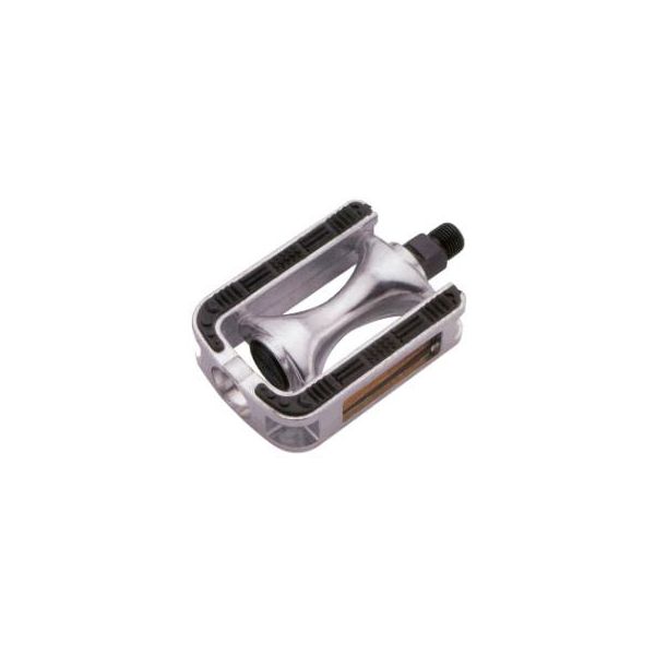 Union pedals SP-810, aluminum body, non-slip. 9/16". Color: black, hang packed