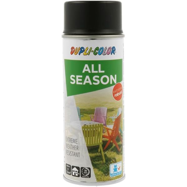 Dupli-color spuitlak ral-9005 - 400 ml all season gitzwart, mat