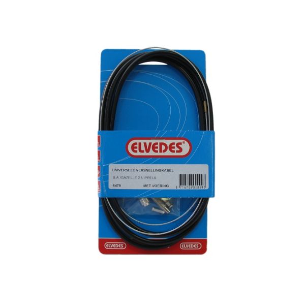 Versnellingskabelset Elvedes 1700 2250 mm universeel Sturmey Archer verzinkt - zwart (op kaart)