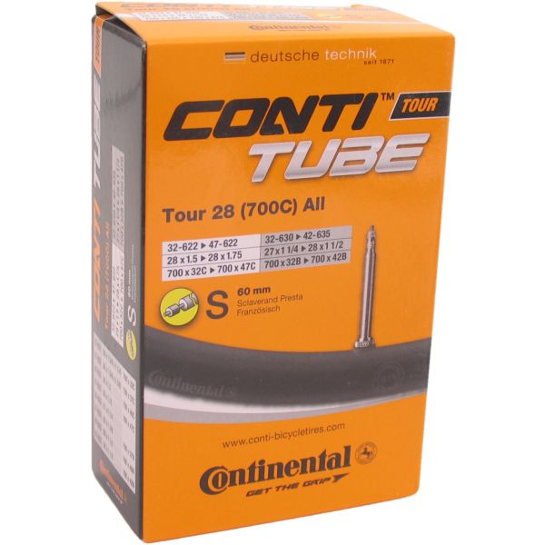 Chambre à air Continental 28 Tour All 32 47-622 - Valve SV60mm
