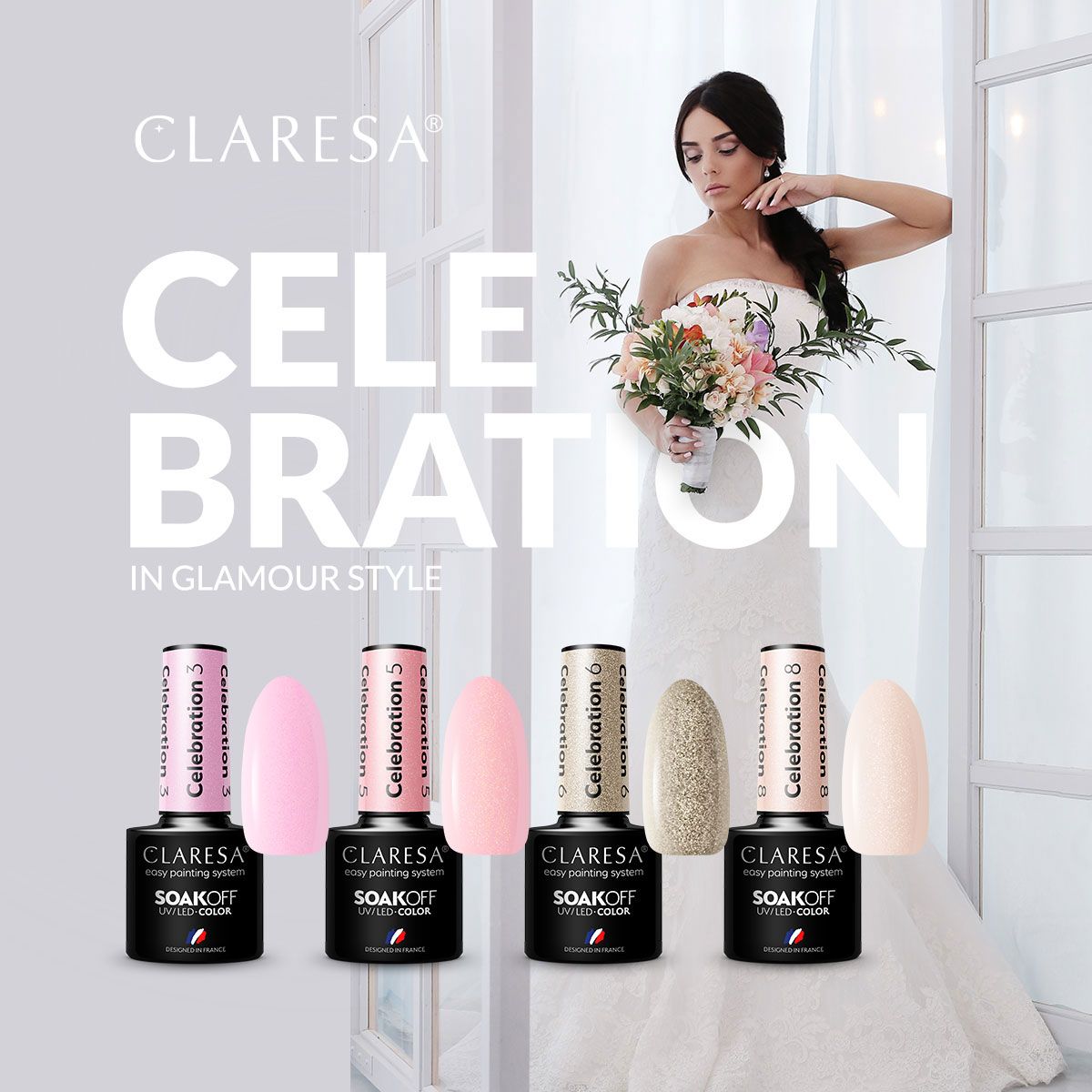 Claresa uv led gellak 5ml celebration 8