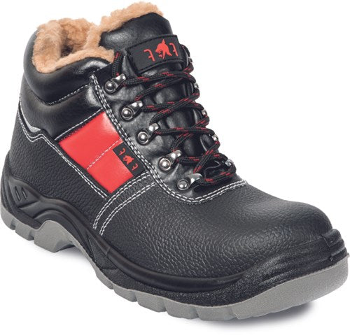 Cerva jena sc-03-012 s3 mid werkschoen gevoerd | kleur zwart rood | maat 38 - 8591806234857